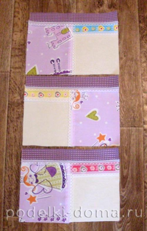 Кармашки на дверцу шкафчика для детского. Как сделать самому 03