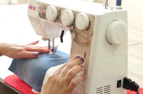 Кармашки в детский сад из джинс. Органайзер из карманов джинсов