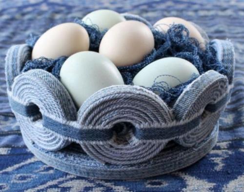 Кармашки в детский сад из джинс. Органайзер из карманов джинсов