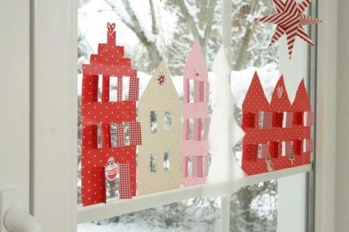 Украшения окон на новый год. Самые простые способы 05