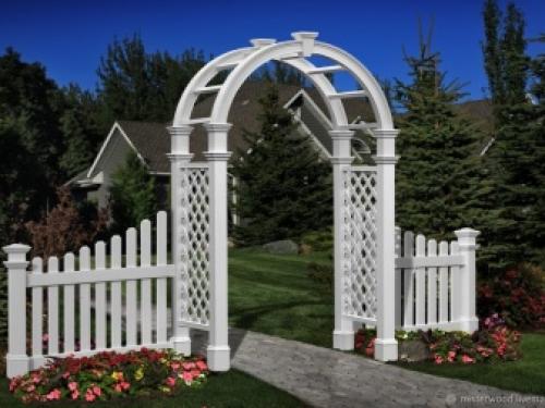 Арка из дерева для сада. Где располагаются арки? 02