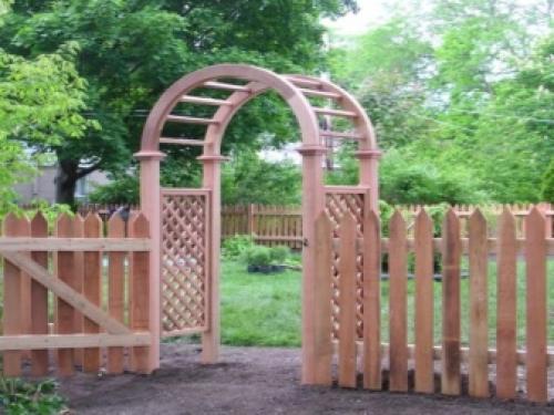 Арка из дерева для сада. Где располагаются арки? 03