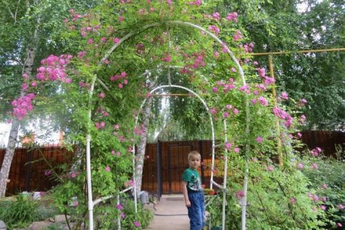 Садовая Арка из пластиковых труб своими руками. Как сделать арку из пластиковых труб в саду