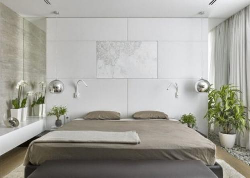 Светлая мебель для спальни. Интерьер спальни в светлых тонах