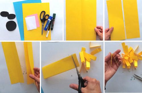 Как сделать летнюю поделку. Аппликация «Подсолнухи»