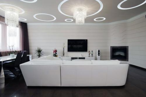 Белый цвет в интерьере гостиной. Белая гостиная — 55 фото обустройства гостиной в белом цвете