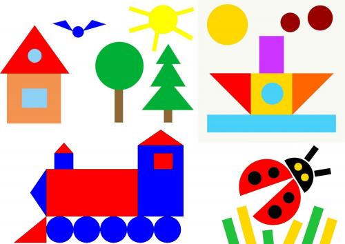 Поделки для самых маленьких. Алгоритм действий во время аппликации