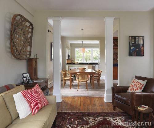 Декоративная отделка колонн. Опора или декоративный элемент