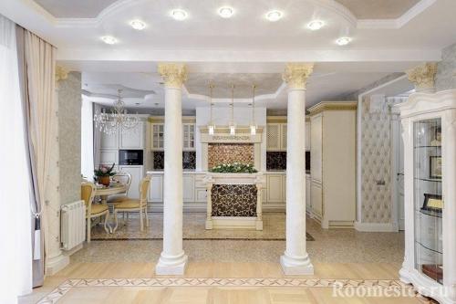 Декоративная отделка колонн. Опора или декоративный элемент