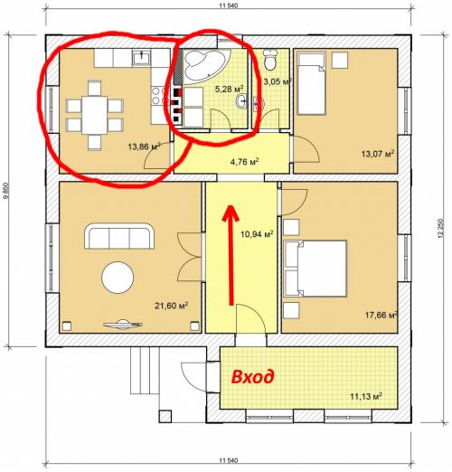 Феншуй ванной комнаты. Расположение ванной комнаты по фен-шуй