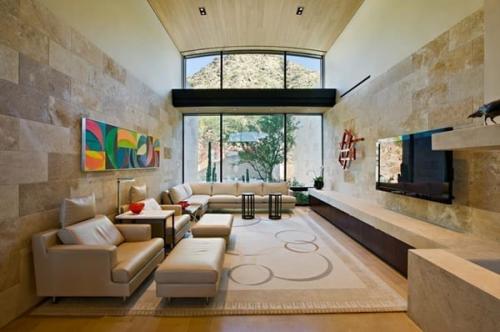 Акцентная стена в прямоугольной комнате. Дизайн прямоугольной комнаты