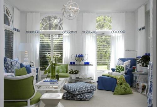 Синяя акцентная стена в интерьере. С ЧЕГО НАЧАТЬ ПРОЕКТИРОВАНИЕ БЕЛО-СИНЕЙ ГОСТИНОЙ