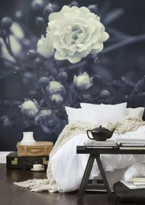 Акцентная стена из обоев.  Оформление с помощью обоев