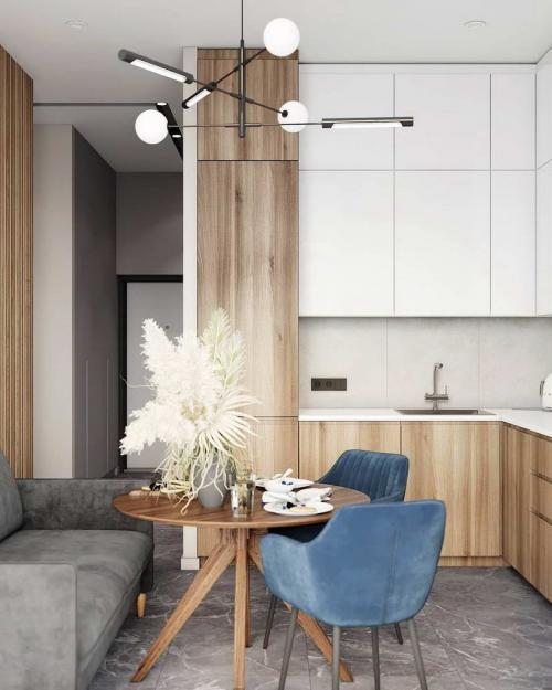 Акцентная стена в интерьере кухни. Виды обоев для кухни 14 Акцентная стена в интерьере кухни. Виды обоев для кухни 14