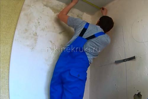 Как крепить профиль к неровной стене. Уро.  Как крепить профиль для гипсокартона к стене (каркас)