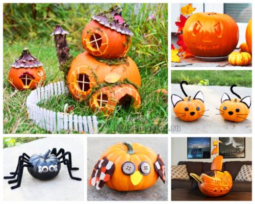 Какие поделки из тыквы можно создать с детьми. Осенние поделки из тыквы — идеи для детей в школу и детский сад