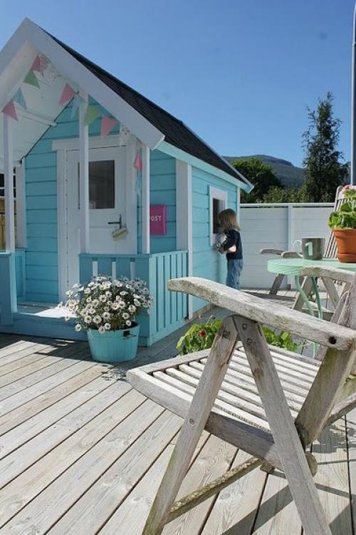 Нужно ли учитывать предпочтения ребенка при дизайне детского домика на даче. Детский домик на участке