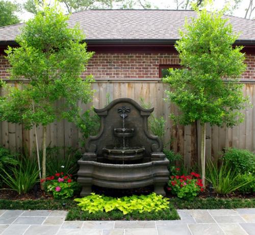 Фонтан во дворе частного дома. Садовые фонтаны: идеи для ландшафтного дизайна и стильного оформления участка (95 фото)