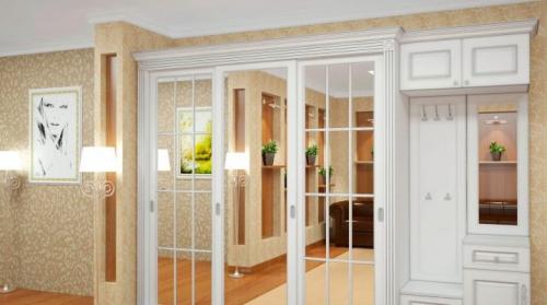 Как выбрать шкаф со встроенным зеркалом для прихожей. Зеркальные шкафы для прихожей в современном интерьере