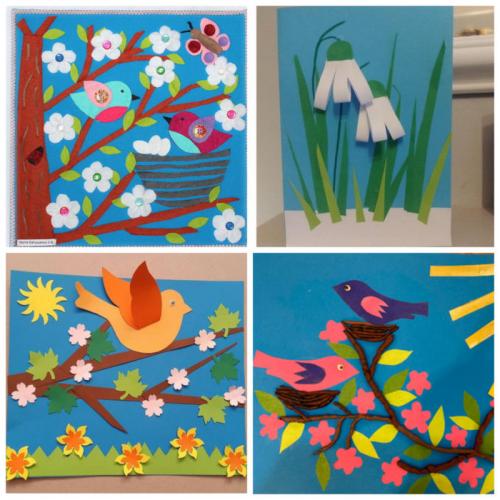 Весенние поделки для детского сада. Весенние поделки из цветной бумаги и картона