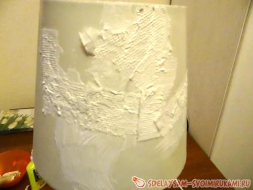 Простые способы обновить абажур для торшера своими руками 07