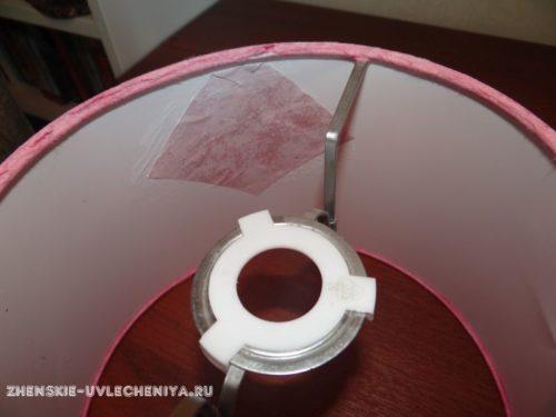 Как преобразить старый абажур при помощи реставрации и декупажа 17