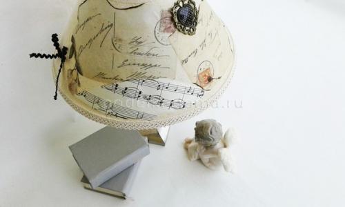 Реставрация и декупаж абажура. Декупаж абажура настольной лампы