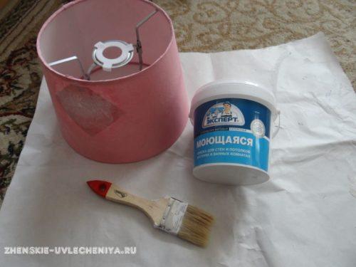 Как преобразить старый абажур при помощи реставрации и декупажа 20