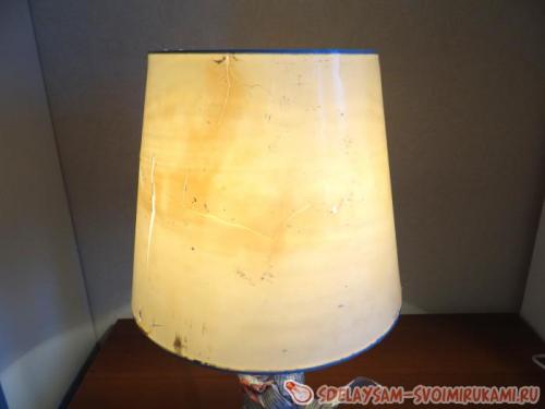 Простые способы обновить абажур для торшера своими руками 11