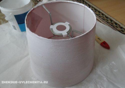 Как преобразить старый абажур при помощи реставрации и декупажа 24