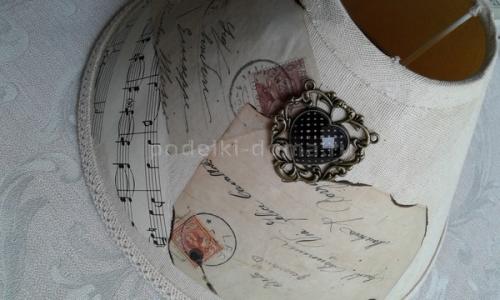 Реставрация и декупаж абажура. Декупаж абажура настольной лампы