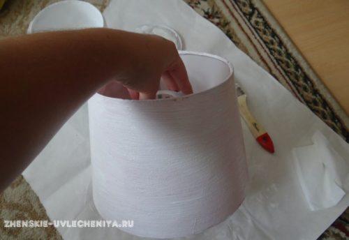 Как преобразить старый абажур при помощи реставрации и декупажа 23