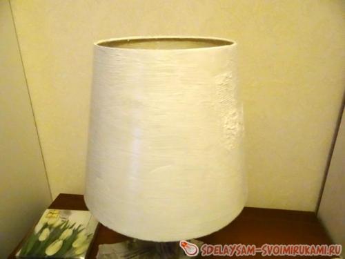 Простые способы обновить абажур для торшера своими руками 09