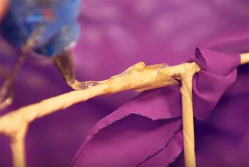 Какие материалы и инструменты понадобятся для декорирования торшера. Прозрачная ткань