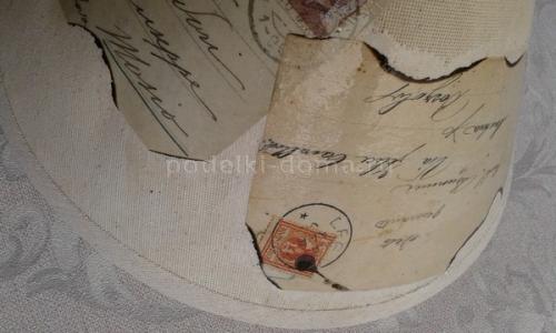 Реставрация и декупаж абажура. Декупаж абажура настольной лампы