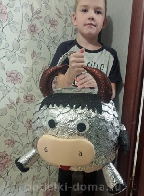 Новогодние поделки на улицу в детский сад. «Космо-Рыба»