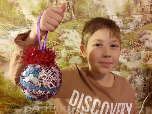 Новогодние поделки на улицу в детский сад. «Космо-Рыба»