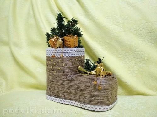 Новогодние поделки на улицу в детский сад. «Космо-Рыба»