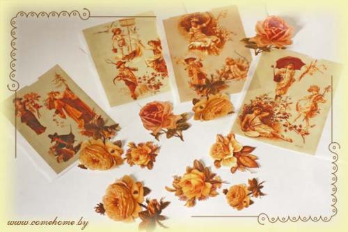 Каким образом придать абажуру необычный вид с помощью техники декупажа. Част.  Обратный декупаж абажура из оргстекла