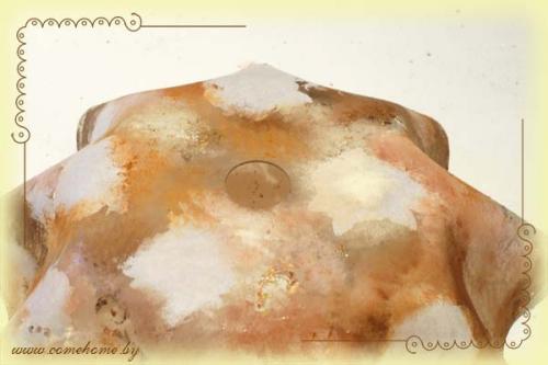 Каким образом придать абажуру необычный вид с помощью техники декупажа. Част.  Обратный декупаж абажура из оргстекла