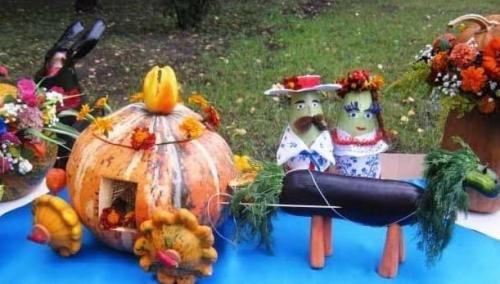 Экибана из тыквы на осенний праздник. Поделки из тыквы на тему «Осень» своими руками