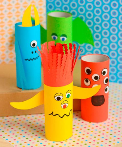 Поделки в детский сад из цветной бумаги. Поделки из цветной бумаги и втулок