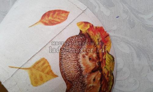 Как использовать технику декупажа при создании уникального абажура. Абажур в технике декупаж «Осень»