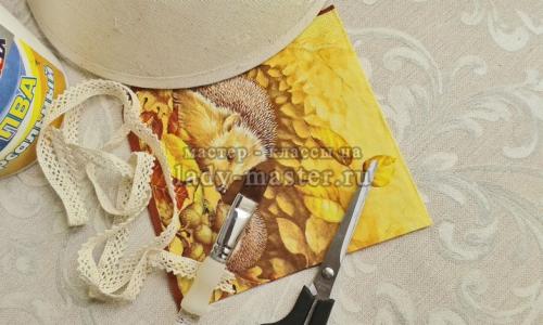 Как использовать технику декупажа при создании уникального абажура. Абажур в технике декупаж «Осень»