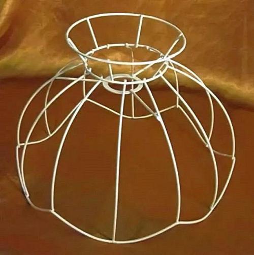 Мастер-класс: шаг за шагом создаем абажур из ткани 08