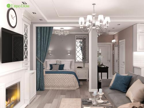 Какие современные дизайнерские тенденции для однушек. Современные идеи дизайна однокомнатной квартиры 44 кв. м