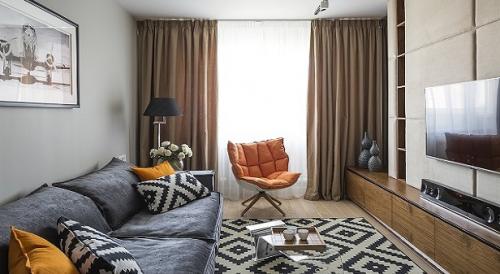 Современный интерьер однокомнатной квартиры: как сделать пространство стильным и функциональным 04