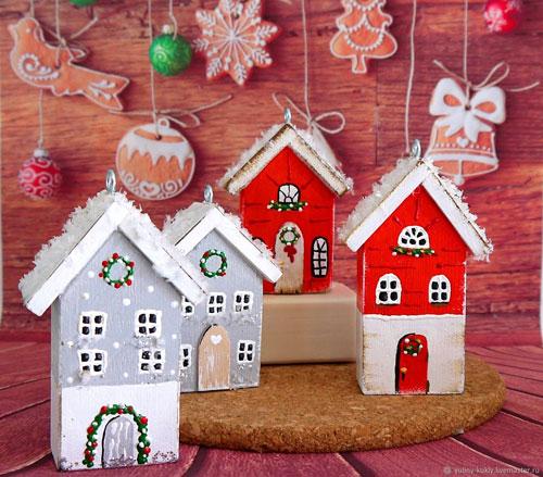 Новогодний домик поделка в детский сад. Из чего можно сделать новогодний домик