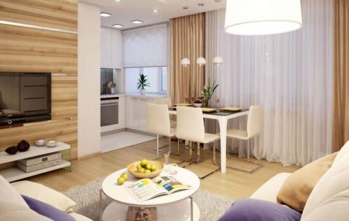 Как создать стильный и функциональный дизайн гостиной совмещенной с кухней 06