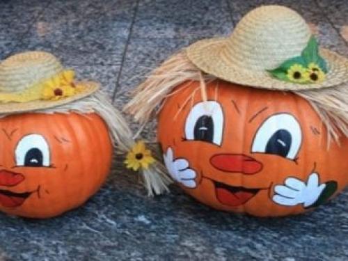 Осенние поделки из тыквы. Идеи для детского сада 02